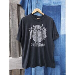 Vintage 1990s Wetzelland Heavy Metal Rock Festival Black T-shirt XL